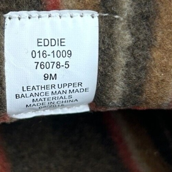 NEW Nunn Bush Mens Size 9 Slippers Eddie Mocassin Tan Leather Faux Fur Plaid - Picture 12 of 12